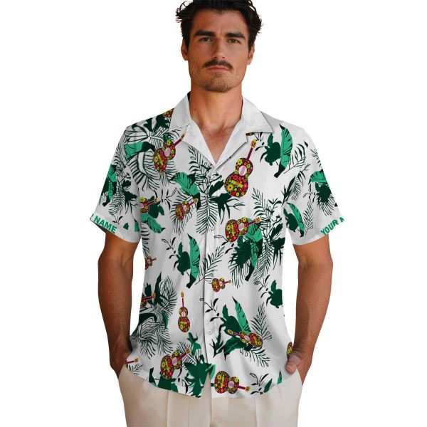 Ukulele Botanical Theme Hawaiian Shirt High quality