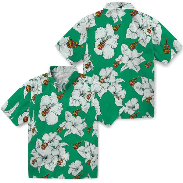 Ukulele Hibiscus Blooms Hawaiian Shirt Latest Model