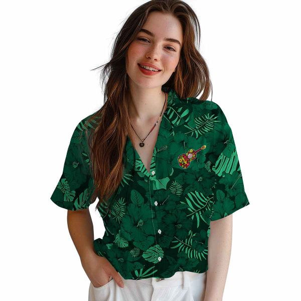 Ukulele Jungle Vibes Hawaiian Shirt Trendy