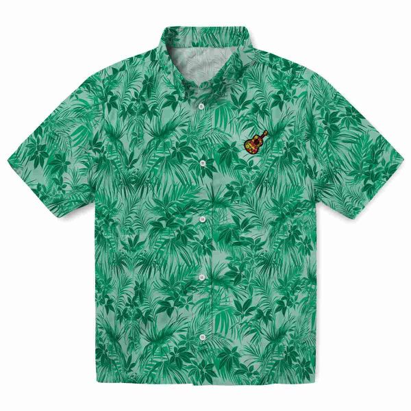 Ukulele Leafy Pattern Hawaiian Shirt Best selling