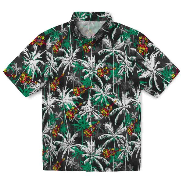 Ukulele Palm Pattern Hawaiian Shirt Best selling