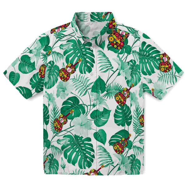 Ukulele Tropical Plants Hawaiian Shirt Best selling