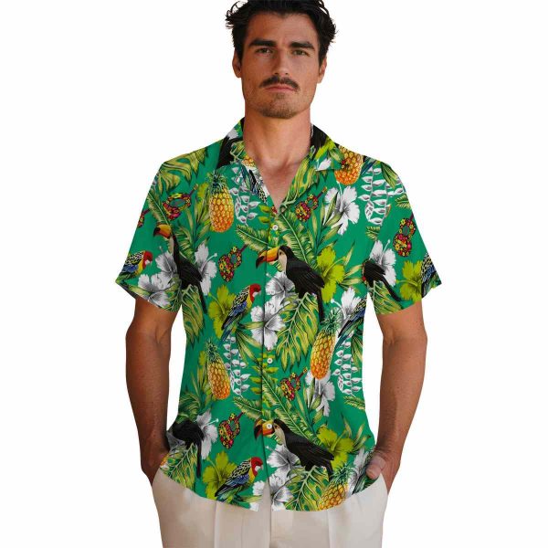 Ukulele Tropical Toucan Hawaiian Shirt High quality