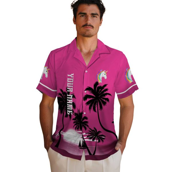 Unicorn Beach Sunset Hawaiian Shirt High quality