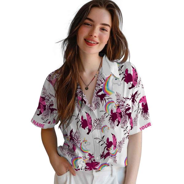 Unicorn Botanical Theme Hawaiian Shirt Trendy