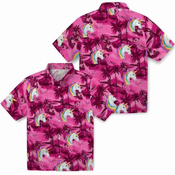 Unicorn Coastal Palms Hawaiian Shirt Latest Model