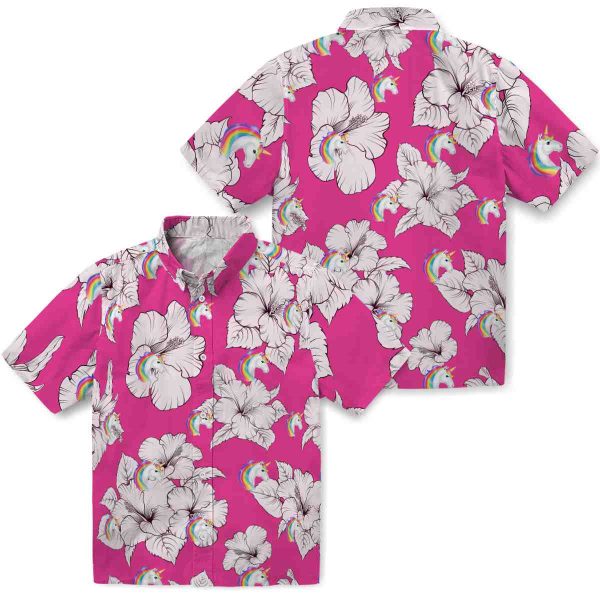 Unicorn Hibiscus Blooms Hawaiian Shirt Latest Model