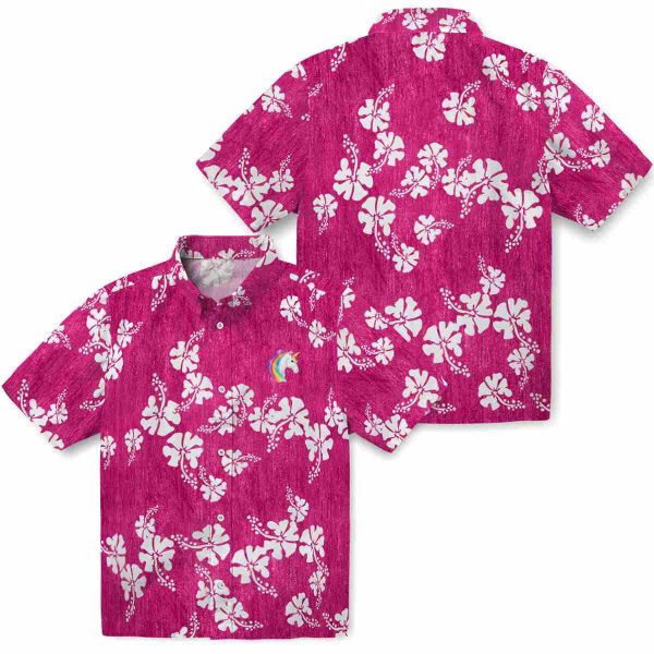 Unicorn Hibiscus Clusters Hawaiian Shirt Latest Model