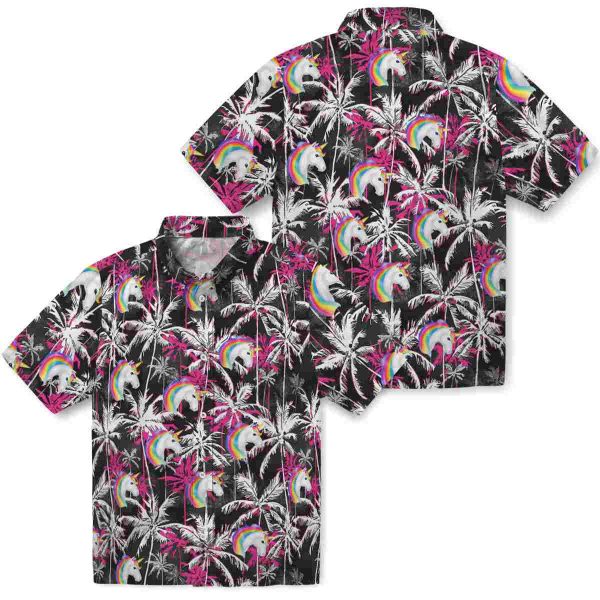 Unicorn Palm Pattern Hawaiian Shirt Latest Model