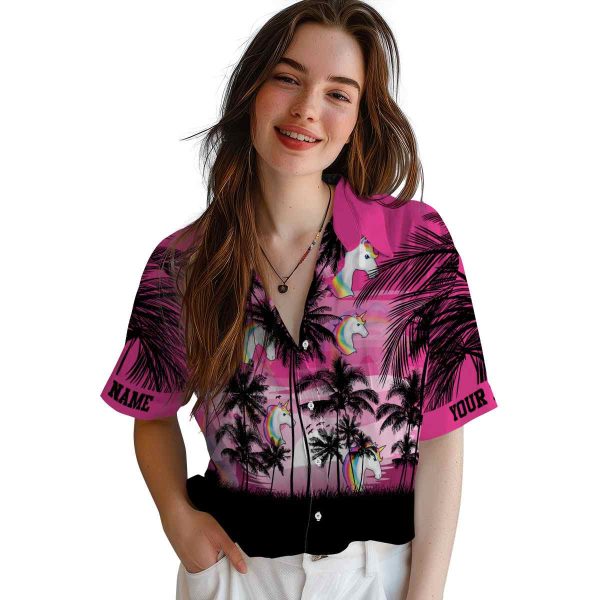 Unicorn Sunset Scene Hawaiian Shirt Trendy