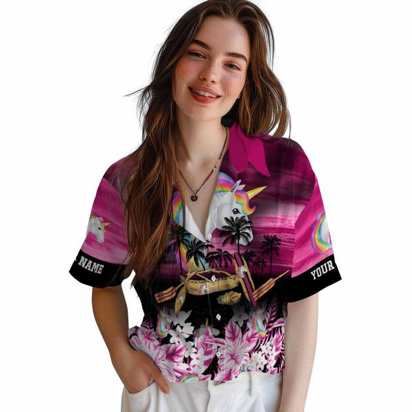 Unicorn Tropical Canoe Hawaiian Shirt Trendy