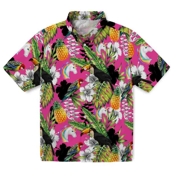 Unicorn Tropical Toucan Hawaiian Shirt Best selling