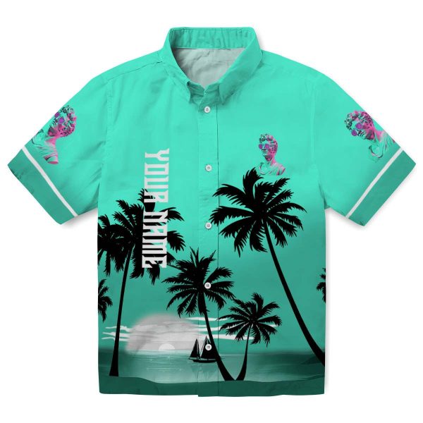 Vaporwave Beach Sunset Hawaiian Shirt Best selling