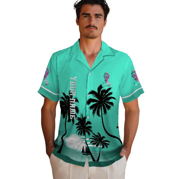 Vaporwave Beach Sunset Hawaiian Shirt High quality