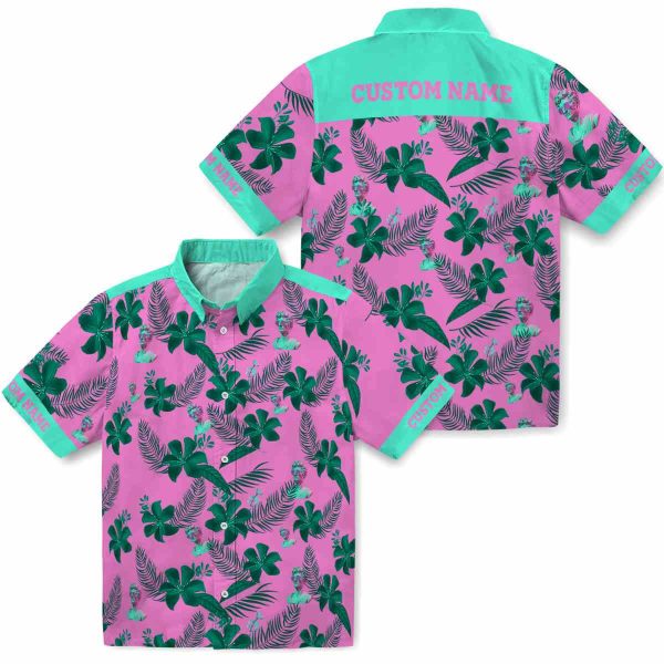 Vaporwave Botanical Print Hawaiian Shirt Latest Model