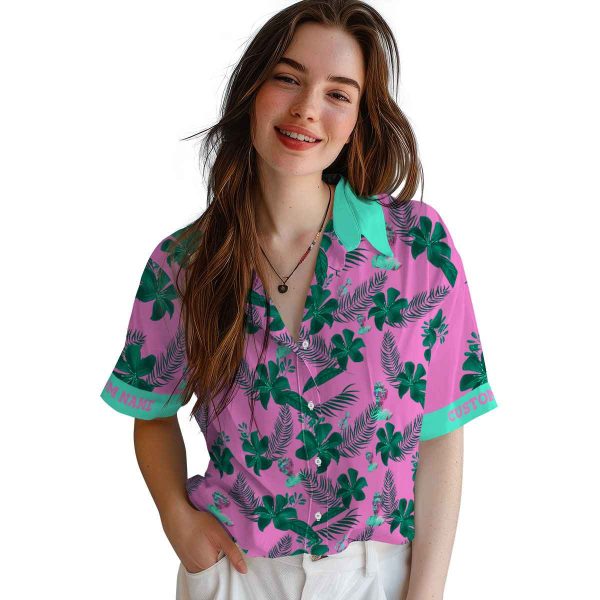 Vaporwave Botanical Print Hawaiian Shirt Trendy