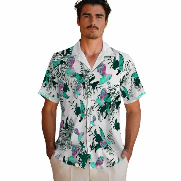 Vaporwave Botanical Theme Hawaiian Shirt High quality