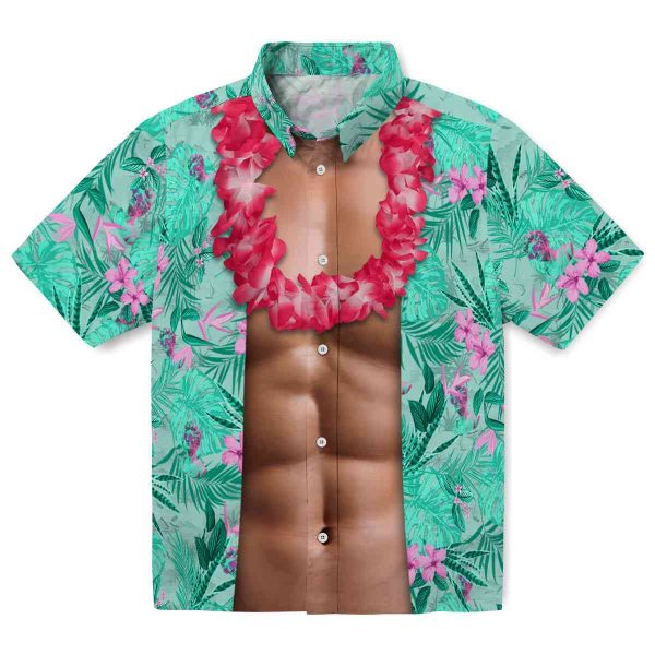 Vaporwave Chest Illusion Hawaiian Shirt Best selling