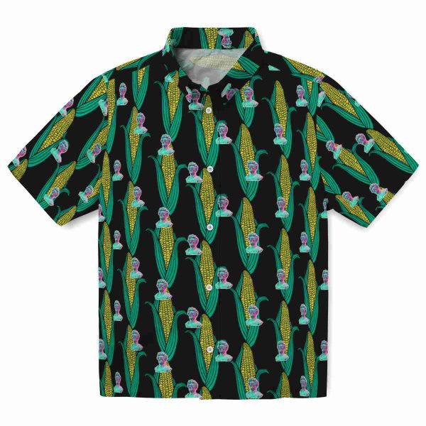 Vaporwave Corn Motifs Hawaiian Shirt Best selling