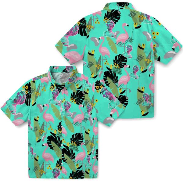 Vaporwave Flamingo Leaves Hawaiian Shirt Latest Model