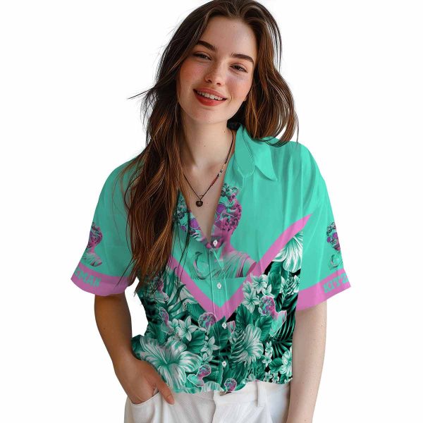 Vaporwave Floral Chevron Hawaiian Shirt Trendy