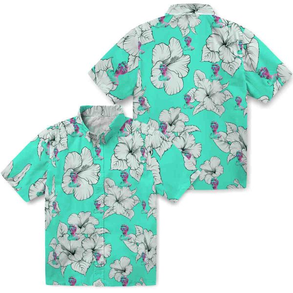 Vaporwave Hibiscus Blooms Hawaiian Shirt Latest Model