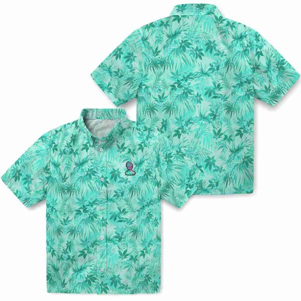 Vaporwave Leafy Pattern Hawaiian Shirt Latest Model