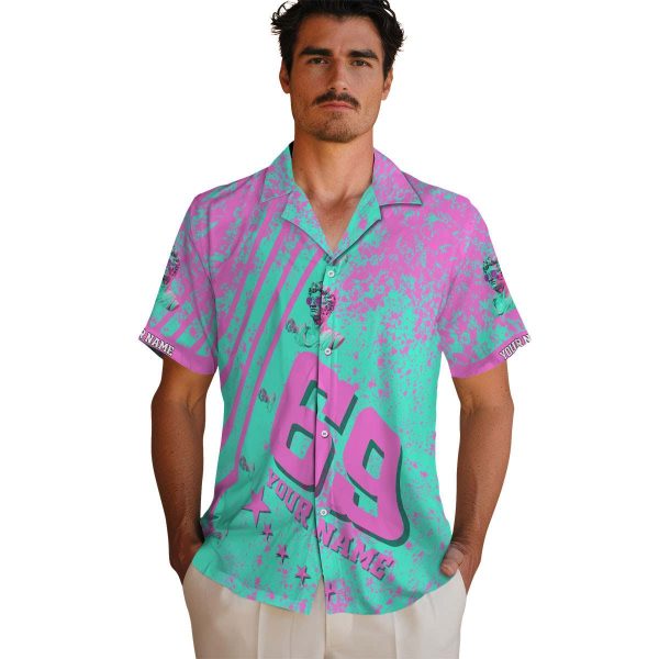 Vaporwave Star Stripes Hawaiian Shirt High quality