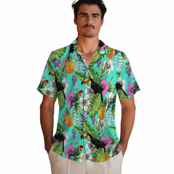 Vaporwave Tropical Toucan Hawaiian Shirt High quality
