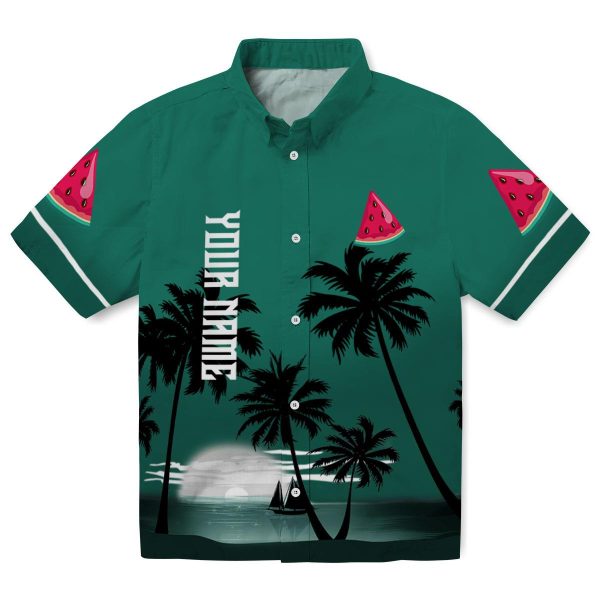 Watermelon Beach Sunset Hawaiian Shirt Best selling