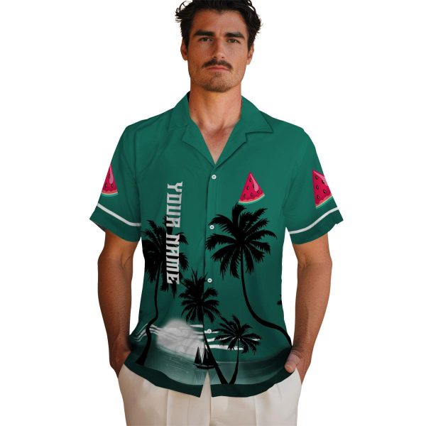 Watermelon Beach Sunset Hawaiian Shirt High quality