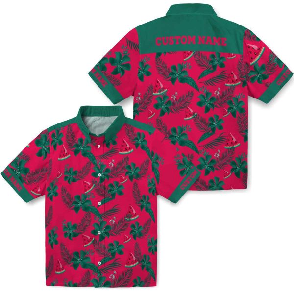 Watermelon Botanical Print Hawaiian Shirt Latest Model