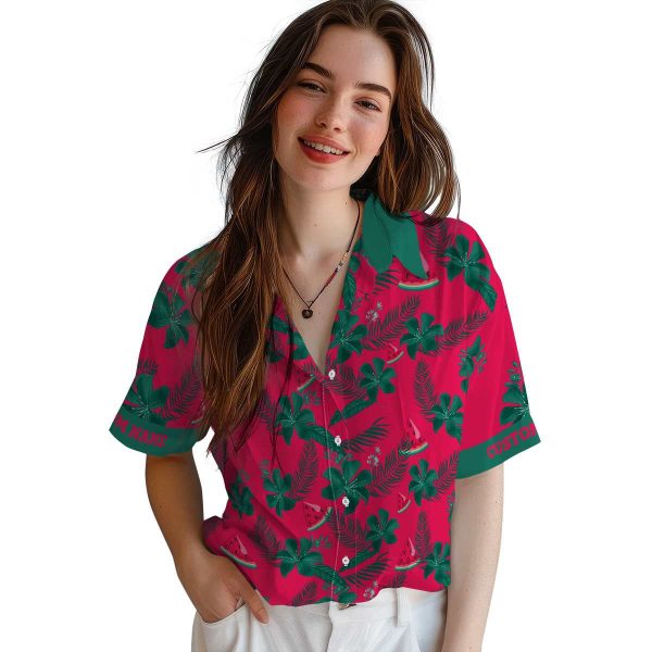 Watermelon Botanical Print Hawaiian Shirt Trendy