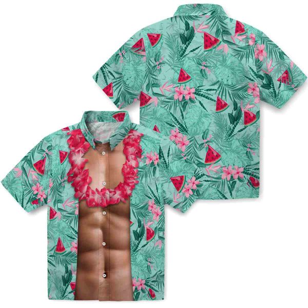 Watermelon Chest Illusion Hawaiian Shirt Latest Model