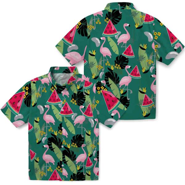 Watermelon Flamingo Leaves Hawaiian Shirt Latest Model