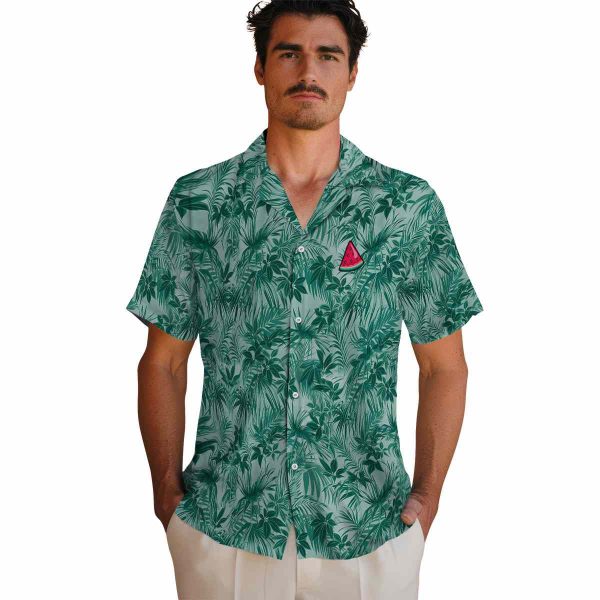 Watermelon Leafy Pattern Hawaiian Shirt High quality