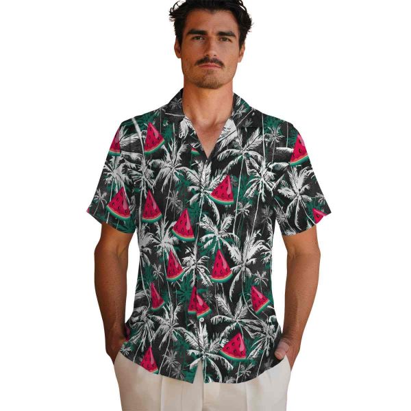 Watermelon Palm Pattern Hawaiian Shirt High quality