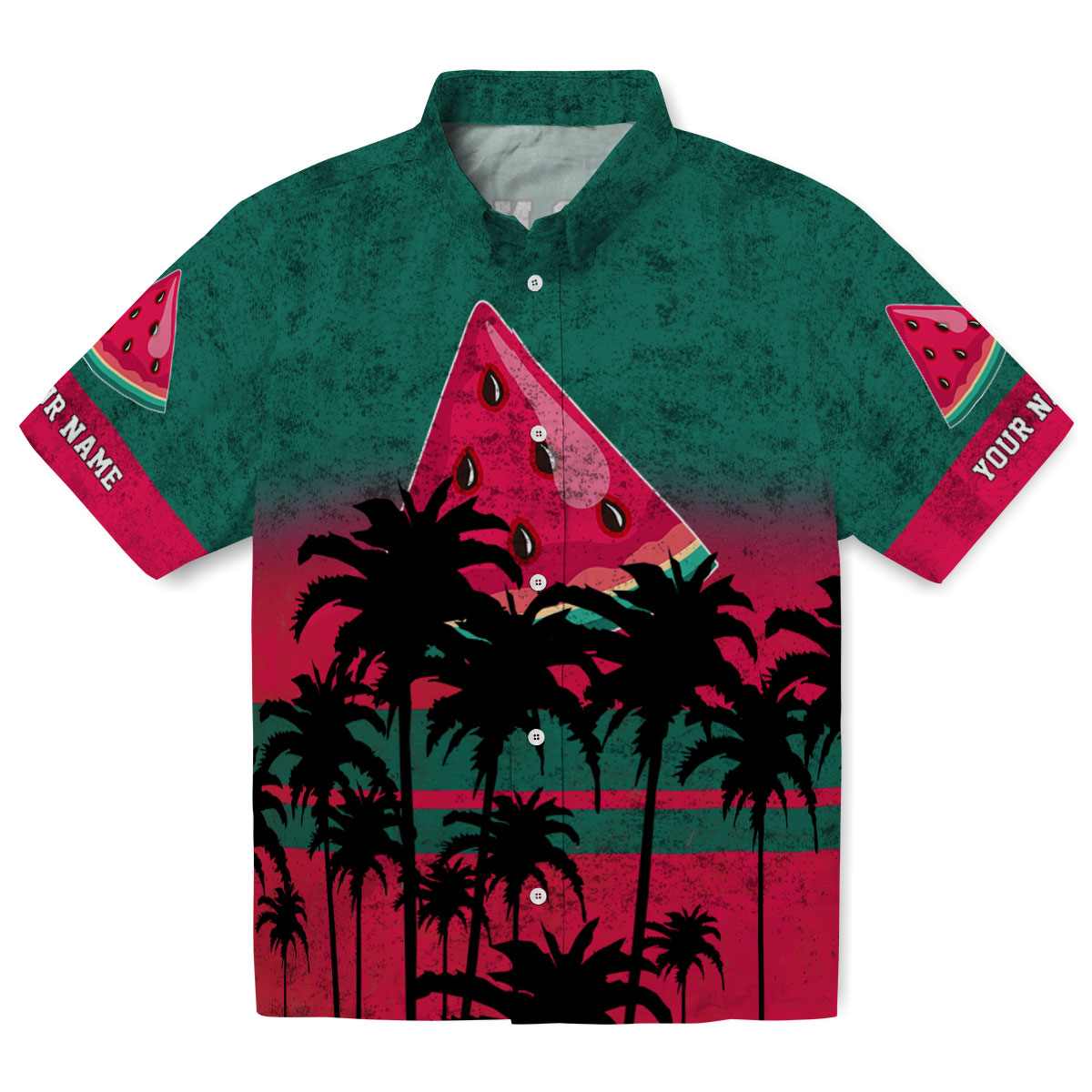 Watermelon Sunset Pattern Hawaiian Shirt Best selling