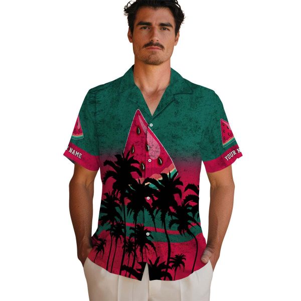 Watermelon Sunset Pattern Hawaiian Shirt High quality