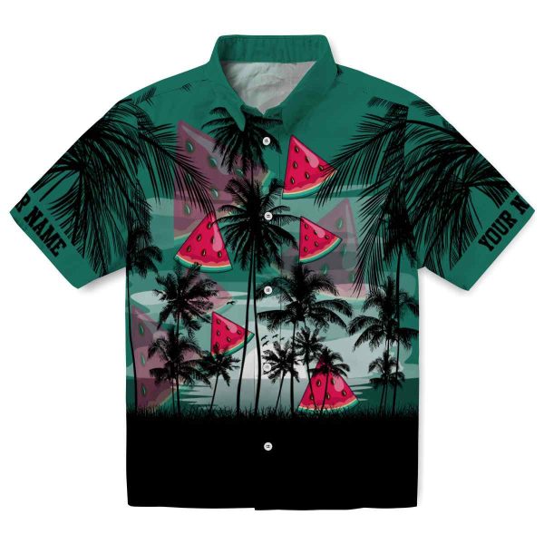 Watermelon Sunset Scene Hawaiian Shirt Best selling