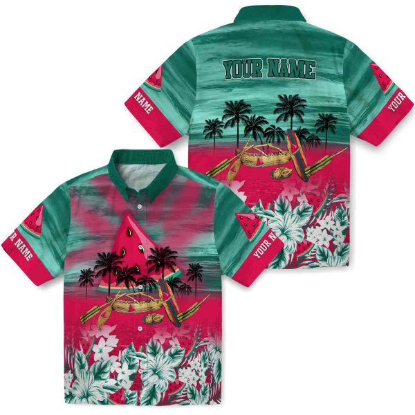 Watermelon Tropical Canoe Hawaiian Shirt Latest Model