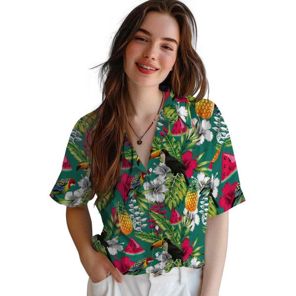 Watermelon Tropical Toucan Hawaiian Shirt Trendy