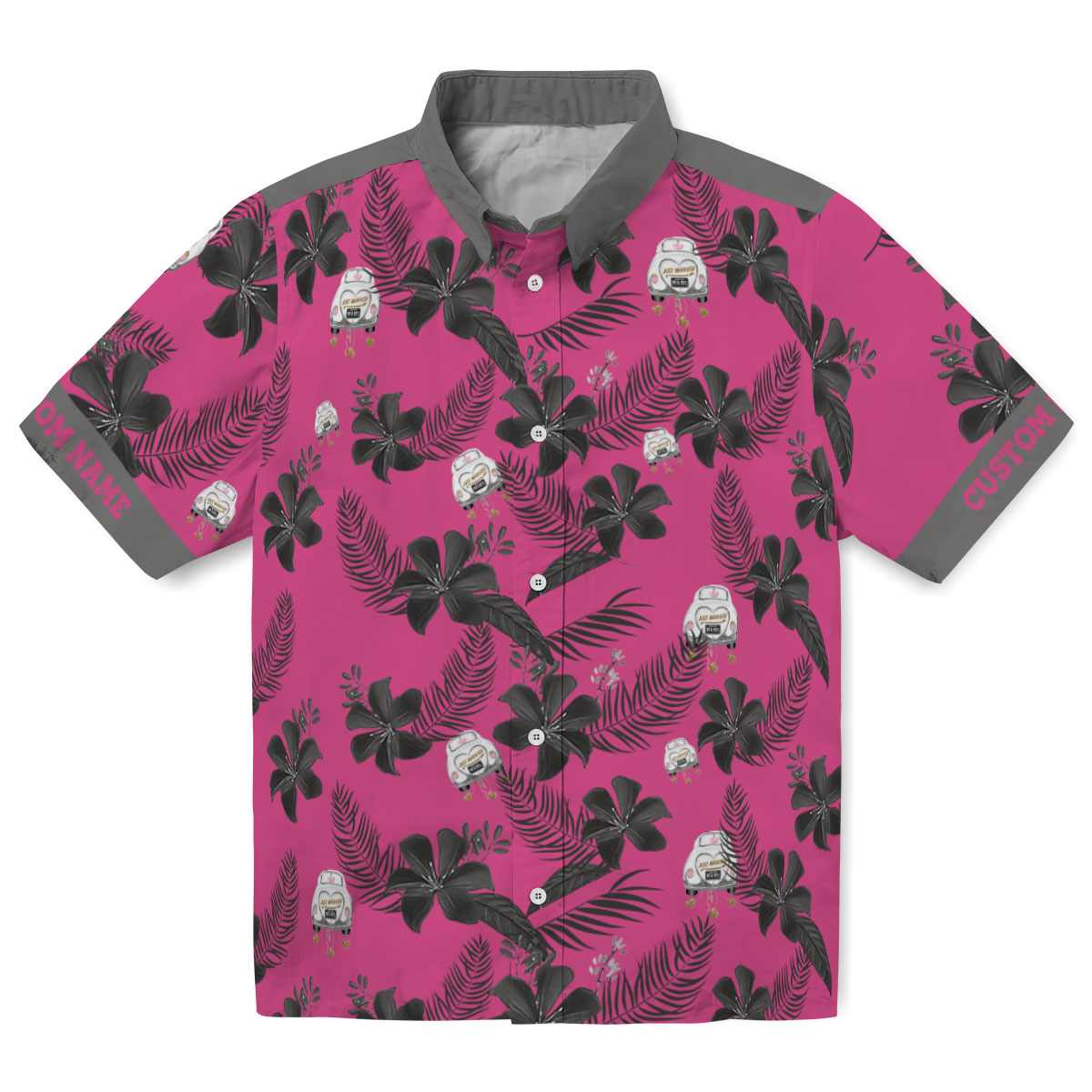 Wedding Botanical Print Hawaiian Shirt Best selling