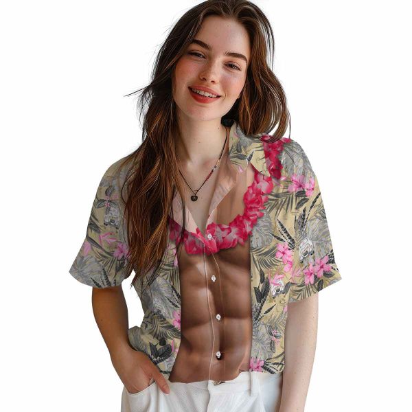 Wedding Chest Illusion Hawaiian Shirt Trendy