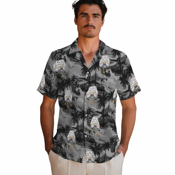 Wedding Coastal Palms Hawaiian Shirt High quality