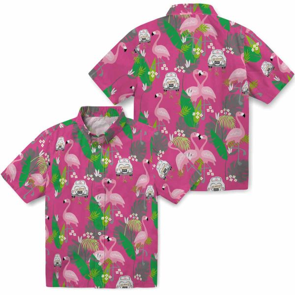 Wedding Flamingo Foliage Hawaiian Shirt Latest Model