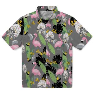 Wedding Flamingo Leaves Hawaiian Shirt Best selling