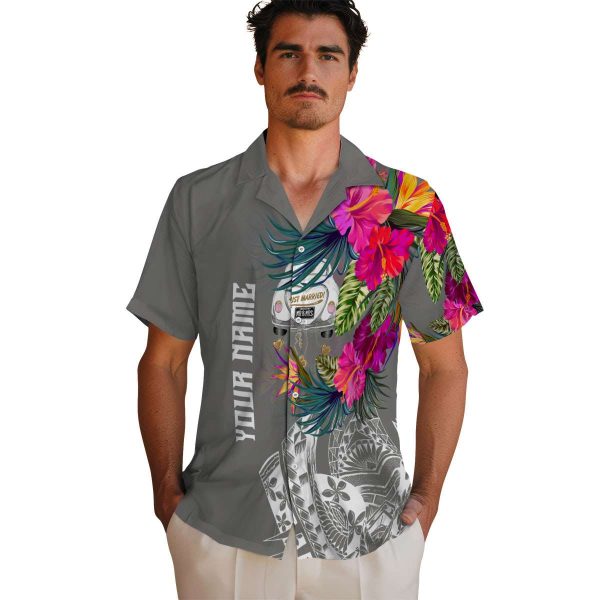 Wedding Floral Polynesian Hawaiian Shirt High quality