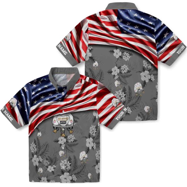 Wedding US Flag Hibiscus Hawaiian Shirt Latest Model