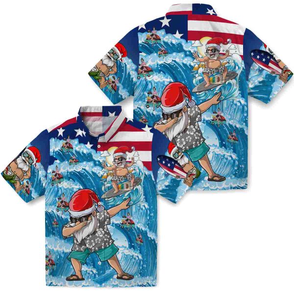 50s Surfing Santa Hawaiian Shirt Latest Model